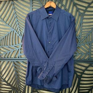 KO Egara Men’s Collared Button Non-Iron Striped Shirt